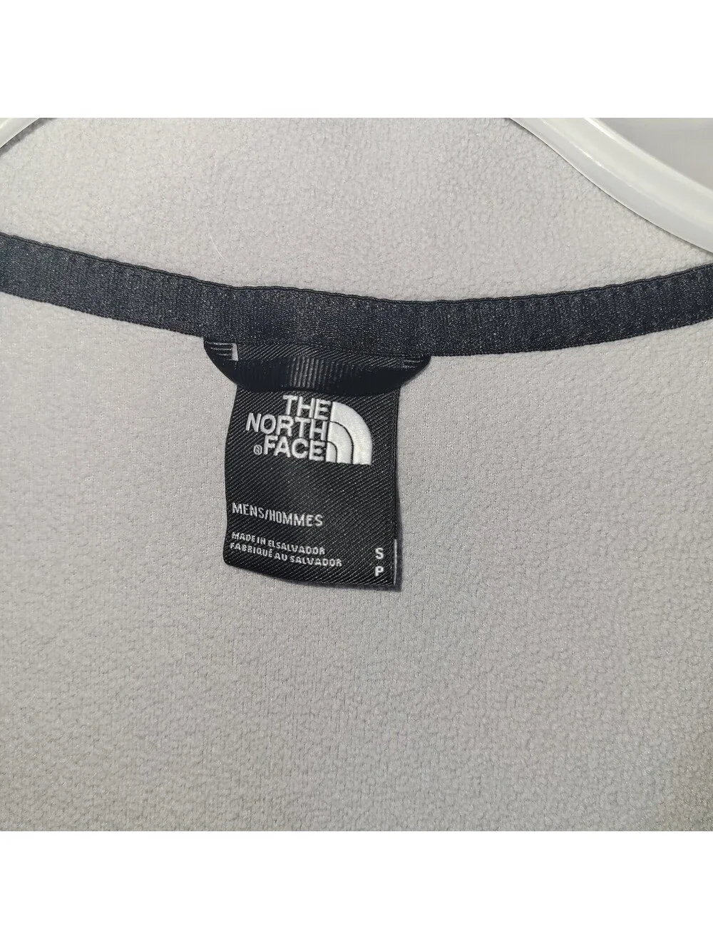 The North Face Men's S Small Gray Black 1/4 Zip Fleece Pullover Jacket Outdoor